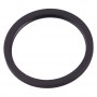 2 бр. Задна камера Стъклен леща Метален защитник Hoop Ring за iPhone 11 (черен)