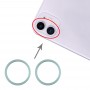 2 Sztuk Tylnych Kamera Szkła Obiektyw Metalowy Protector Hoop Ring dla iPhone 11 (Zielony)