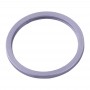 2 PCS Obiettivo fotocamera posteriore di vetro metallo Protector Hoop Ring per iPhone 11 (Viola)