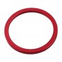 2 st Bastkamera Glasslins Metal Protector Hoop Ring för iPhone 11 (röd)