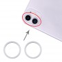 2 PCS trasera del objetivo de la cámara de cristal Metal Protector anillo del aro para el iPhone 11 (plata)