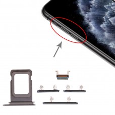 SIM-Karten-Behälter + Side Key für iPhone 11 Pro / 11 Pro Max (Grün)