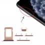 Bandeja de tarjeta SIM + Tecla lateral para iPhone Pro 11/11 Pro Max (Oro)