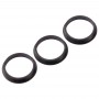 3 бр. Задна камера стъклена леща метален защитник Hoop Ring за iPhone 11 Pro & 11 Pro Max (сиво)