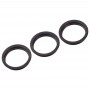 3 PCS-hintere Kamera-Glasobjektiv Metallschutz Hoop-Ring für iPhone 11 Pro & 11 Pro Max (Gray)