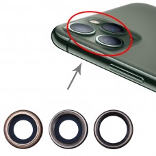 3 PCS rückseitige Kamera Lünette mit Objektivabdeckung für iPhone 11 Pro / 11 Pro Max