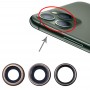 3 PCS Back Caméra Bezel avec couvercle d'objectif pour iPhone 11 PRO / 11 PRO Max