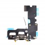 Puerto de carga + Audio Cable Flex para iPhone 7 (Negro)