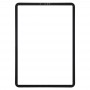 Frontskärm Yttre glaslins för iPad Pro 11 tum (svart)