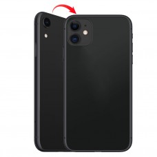 Back Housing Cover with Appearance Imitation of i11 for iPhone XR (with SIM Card Tray & Side keys)(Black) 