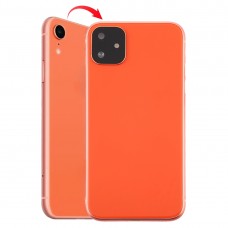 Back Housing Cover with Appearance Imitation of i11 for iPhone XR (with SIM Card Tray & Side keys)(Coral) 