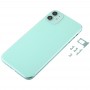 Back Housing Cover with Appearance Imitation of i11 for iPhone XR (with SIM Card Tray & Side keys)(Green)