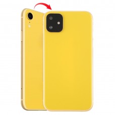 Back Housing Cover with Appearance Imitation of i11 for iPhone XR (with SIM Card Tray & Side keys)(Gold)