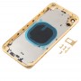 Back Housing Cover with Appearance Imitation of i11 for iPhone XR (with SIM Card Tray & Side keys)(Gold)