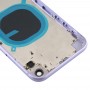 Couvercle de boîtier arrière avec imitation apparence de I11 pour iPhone XR (avec plateau de carte SIM et clés latérales) (violet)