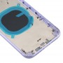 Back Housing Cover with Appearance Imitation of i11 for iPhone XR (with SIM Card Tray & Side keys)(Purple)