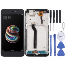LCD Screen and Digitizer Full Assembly with Frame for Xiaomi Redmi 5A (Black)