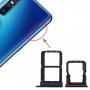 SIM vassoio di carta + vassoio di carta di SIM + Micro SD Card vassoio per Vivo S1 Pro (blu)