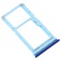 SIM Card Tray + SIM Card Tray / Micro SD Card Tray for Xiaomi Mi CC9e / Mi A3(Blue)