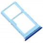 SIM Card Tray + SIM Card Tray / Micro SD Card Tray for Xiaomi Mi CC9e / Mi A3(Blue)