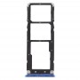 SIM Card Tray + SIM Card Tray + Micro SD Card Tray for Tenco Infinix Note 5 X604 (Blue)