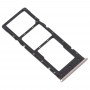 SIM-kortfacket + SIM-kortfack + Micro SD-kortfack för Tenco Infinix x627 Smart 3 plus (guld)