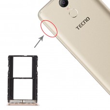SIM Card Tray + SIM Card Tray for Tenco pouvoir 2 LA7 / pouvoir 2 Pro LA7 Pro (Gold)