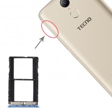 SIM Card Tray + SIM Card Tray for Tenco pouvoir 2 LA7 / pouvoir 2 Pro LA7 Pro (Blue) 