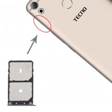 SIM Card Tray + SIM Card Tray for Tenco Camon CX C10 (Grey) 