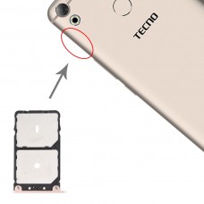 SIM Card Tray + SIM Card Tray for Tenco Camon CX C10 (Gold) 