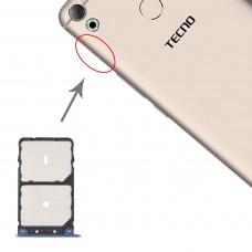 SIM Card Tray + SIM Card Tray for Tenco Camon CX C10 (Blue) 