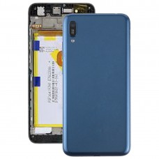 Batterie-rückseitige Abdeckung mit Kameraobjektiv und Seitentasten für Huawei Genießen 9e (blau)