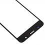 AsusのZenFone 4マックスZB500TL X00KD用フロントスクリーン外側ガラスレンズ（ブラック）