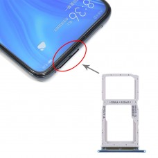 SIM Card Tray + SIM ბარათის უჯრა / მიკრო SD ბარათის უჯრა Huawei ისიამოვნეთ 10 პლუს (სუნთქვის კრისტალი)