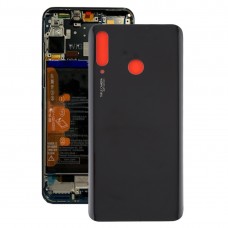 Батерия Задна покривка с обектив на камерата за Huawei P30 Lite (48MP) (черен)