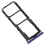 SIM-карты лоток + SIM-карты лоток + Micro SD-карты лоток для Vivo Y7s (фиолетовый)