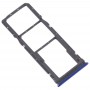 Bandeja Bandeja Bandeja de tarjeta SIM + SIM Card + Micro SD Card para Xiaomi redmi Nota 8 (Azul)