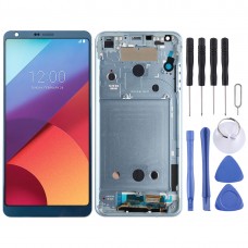 LCD Screen and Digitizer Full Assembly with Frame for LG G6 / H870 / H870DS / H872 / LS993 / VS998 / US997(Blue)