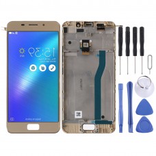LCD Screen and Digitizer Full Assembly with Frame for Asus Zenfone 3S Max ZC521TL X00GD (Gold)