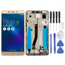 LCD Screen and Digitizer Full Assembly with Frame for Asus ZenFone 3 Laser ZC551KL Z01BDC(Gold) 