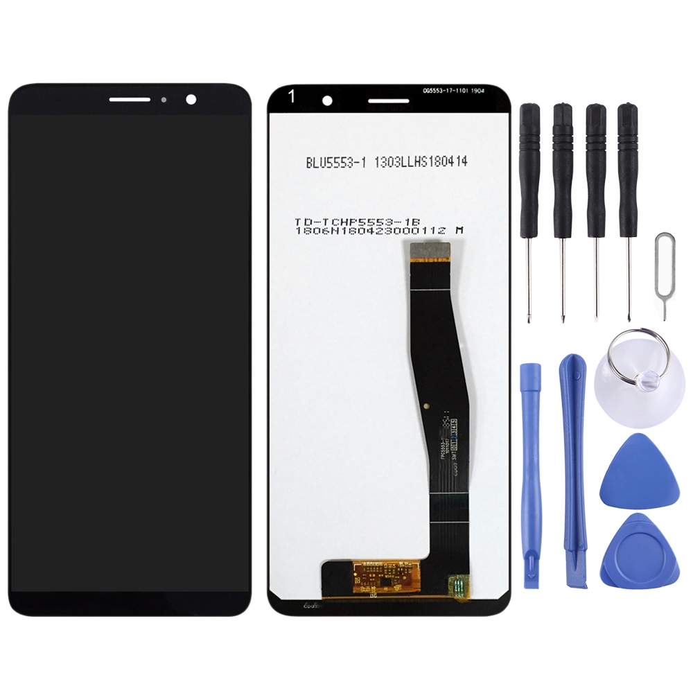Durable 2019 CAOMING LCD Screen and Digitizer Full Assembly for Alcatel 1x Black Color : Black 5008