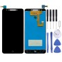 LCD Screen and Digitizer Full Assembly with Fingerprint Button for Alcatel A5 5085Y (Black)