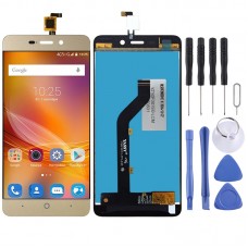LCD Screen and Digitizer Full Assembly for ZTE BLADE X3 A452 T620 (Gold) 