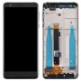 LCD Screen and Digitizer Full Assembly with Frame & Side Keys for Nokia 3.1 TA-1049 TA-1057 TA-1063 TA-1070(Black)