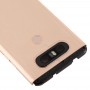LG V20ミニ用カメラレンズ＆指紋センサーとバッテリーバックカバー（ゴールド）