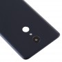 LG Q9のためのオリジナルバッテリーバックカバー（ブラック）