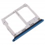 SIM Card Tray + Micro SD Card Tray for LG K40 / K12 Plus / X4 (2019) / X420EM / X420BMW / X420HM / X420 / X420N (Blue)