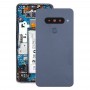 Batterie-rückseitige Abdeckung mit Kameraobjektiv und Fingerabdruck-Sensor für LG G8s ThinQ (Silber)