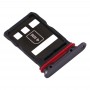 Original SIM Card Tray + NM Card Tray for Huawei მათე 30 Pro (Black)