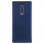 Batterie-rückseitige Abdeckung mit Kameraobjektiv und Seitentasten für Nokia 5 (blau)